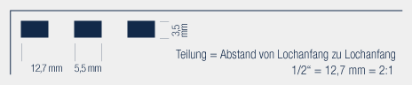 Drahtbindung: 2:1 -Teilung, 23 Ringe